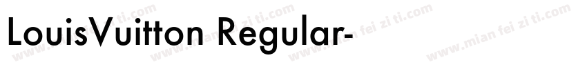 LouisVuitton Regular字体转换